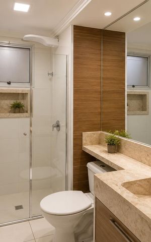 Apartamento à venda com 96m², 3 quartos e 2 vagas Apartamento à venda com 96m², 3 quartos e 2 vagasBanheiro da suíte