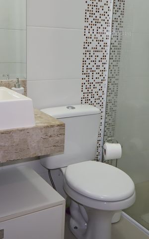 Casa à venda com 63m², 2 quartos e 1 vagaBanheiro suíte 2