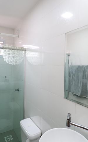 Apartamento para alugar com 64m², 2 quartos e 1 vagaBanheiro Social