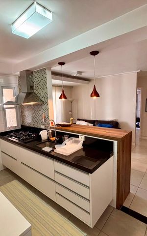Apartamento à venda com 71m², 2 quartos e 2 vagas Apartamento à venda com 71m², 2 quartos e 2 vagasCozinha