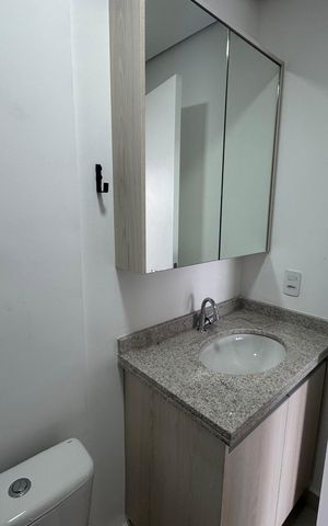 Apartamento para alugar com 39m², 1 quarto e 1 vaga Apartamento para alugar com 39m², 1 quarto e 1 vagaBanheiro da Suíte