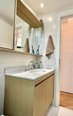 Apartamento à venda com 67m², 2 quartos e 1 vagaBanheiro da Suíte