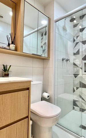 Apartamento à venda com 67m², 2 quartos e 1 vagaBanheiro Corredor