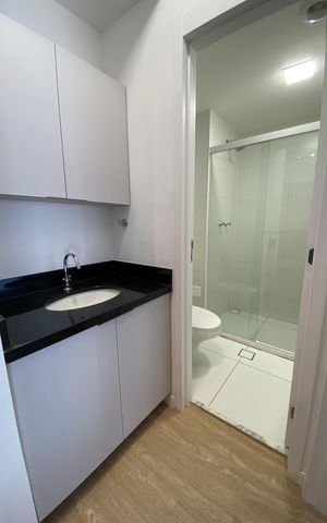 Apartamento à venda com 45m², 1 quarto e 1 vaga Apartamento à venda com 45m², 1 quarto e 1 vagaBanheiro