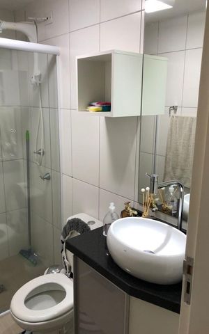 Apartamento à venda com 47m², 2 quartos e 1 vaga Apartamento à venda com 47m², 2 quartos e 1 vagaBanheiro