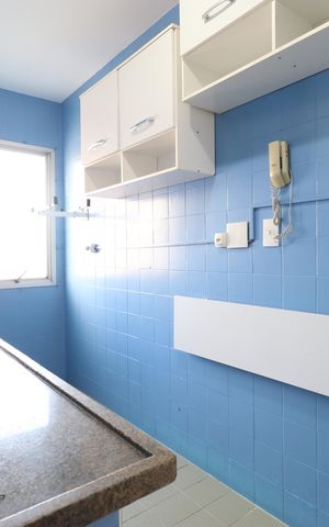 Apartamento à venda com 63m², 2 quartos e 1 vagaCozinha e Área de Serviço