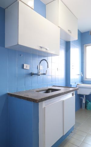 Apartamento à venda com 63m², 2 quartos e 1 vagaCozinha e Área de Serviço