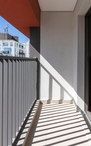Studio para alugar com 26m², 1 quarto e sem vaga Studio para alugar com 26m², 1 quarto e sem vagaVaranda