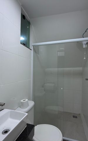 Studio para alugar com 40m², 1 quarto e sem vaga Studio para alugar com 40m², 1 quarto e sem vagaBanheiro