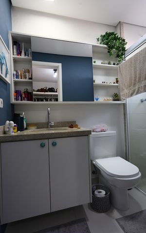 Apartamento à venda com 142m², 3 quartos e 4 vagas Apartamento à venda com 142m², 3 quartos e 4 vagasBanheiro da Suíte 2