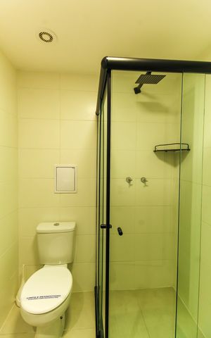 Studio para alugar com 30m², 1 quarto e sem vaga Studio para alugar com 30m², 1 quarto e sem vagaBanheiro