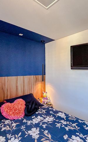 Apartamento à venda com 72m², 3 quartos e 2 vagasQuarto 3 - Suíte