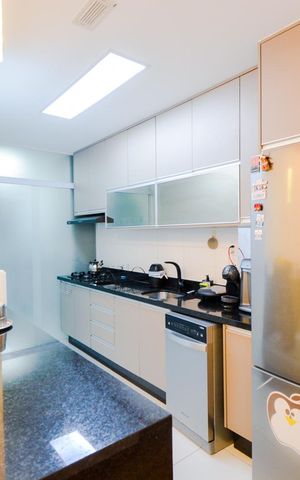 Apartamento à venda com 75m², 3 quartos e 2 vagasCozinha