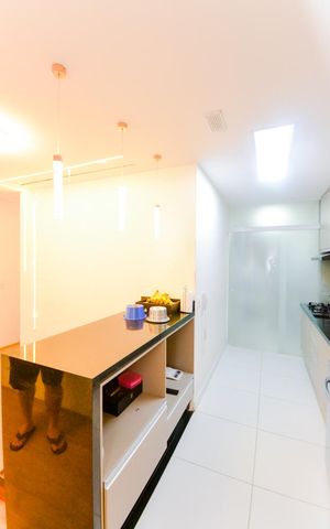Apartamento à venda com 75m², 3 quartos e 2 vagasCozinha