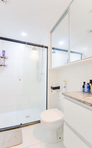 Apartamento à venda com 75m², 3 quartos e 2 vagasBanheiro Social