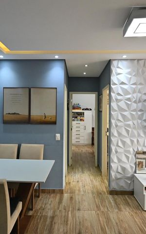 Apartamento à venda com 61m², 2 quartos e 1 vagaSala