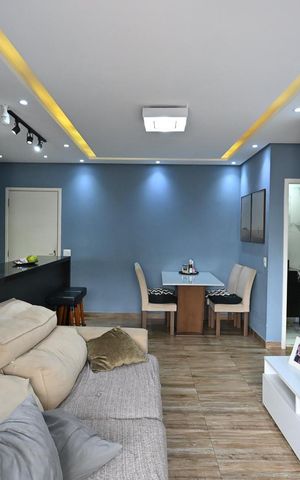 Apartamento à venda com 61m², 2 quartos e 1 vagaSala