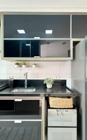 Apartamento à venda com 77m², 2 quartos e 2 vagas Apartamento à venda com 77m², 2 quartos e 2 vagasCozinha