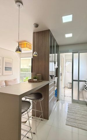 Apartamento à venda com 77m², 2 quartos e 2 vagas Apartamento à venda com 77m², 2 quartos e 2 vagasCozinha