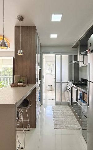 Apartamento à venda com 77m², 2 quartos e 2 vagas Apartamento à venda com 77m², 2 quartos e 2 vagasCozinha