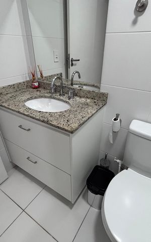 Apartamento para alugar com 96m², 3 quartos e 2 vagas Apartamento para alugar com 96m², 3 quartos e 2 vagasBanheiro do Quarto 1
