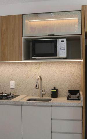 Apartamento para alugar com 25m², 1 quarto e sem vagaCozinha e Área de Serviço