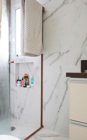 Apartamento à venda com 97m², 3 quartos e 2 vagasBanheiro da suíte