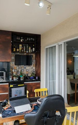 Apartamento à venda com 97m², 3 quartos e 2 vagasVaranda gourmet