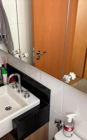Apartamento à venda com 64m², 2 quartos e 2 vagas Apartamento à venda com 64m², 2 quartos e 2 vagasBanheiro social