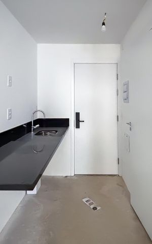Studio à venda com 26m², 1 quarto e sem vaga