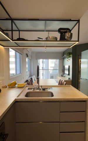 Apartamento à venda com 84m², 1 quarto e 2 vagas Apartamento à venda com 84m², 1 quarto e 2 vagasSala/cozinha
