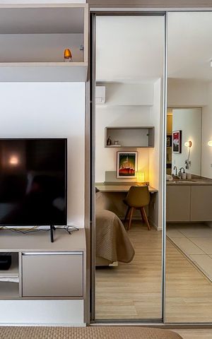 Apartamento para alugar com 27m², 1 quarto e sem vaga