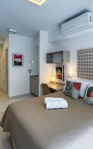 Apartamento para alugar com 27m², 1 quarto e sem vaga