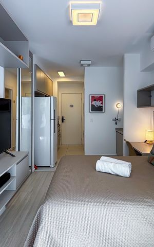 Apartamento para alugar com 27m², 1 quarto e sem vaga