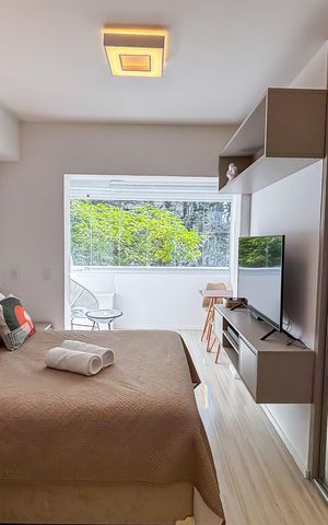 Apartamento para alugar com 27m², 1 quarto e sem vaga