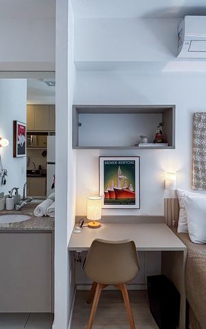 Apartamento para alugar com 27m², 1 quarto e sem vaga