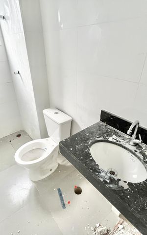 Apartamento à venda com 32m², 1 quarto e sem vaga Apartamento à venda com 32m², 1 quarto e sem vagaBanheiro social