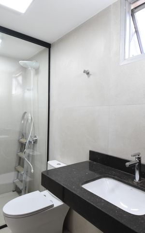 Apartamento para alugar com 125m², 3 quartos e 1 vagaBanheiro da Suíte
