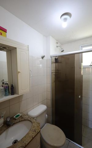 Apartamento à venda com 70m², 3 quartos e 2 vagasBanheiro Social