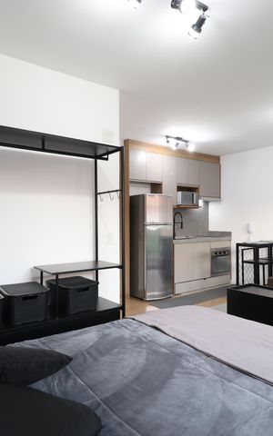 Apartamento para alugar com 28m², 1 quarto e sem vagaSala/Quarto/Cozinha