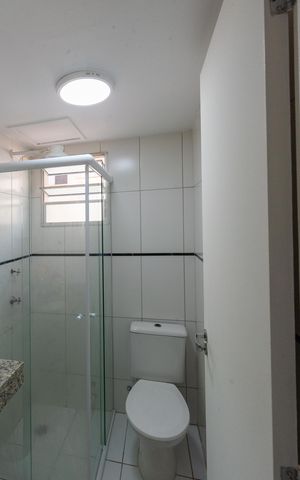 Apartamento para alugar com 48m², 2 quartos e 1 vaga Apartamento para alugar com 48m², 2 quartos e 1 vagaBanheiro da Suíte