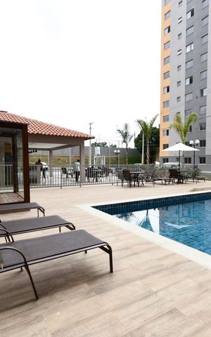Apartamento à venda com 50m², 2 quartos e 1 vaga Apartamento à venda com 50m², 2 quartos e 1 vagaÁrea comum - Piscina