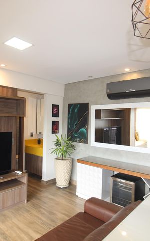 Apartamento para alugar com 42m², 1 quarto e 1 vagaSala / Cozinha