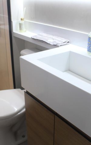 Apartamento à venda com 83m², 3 quartos e 2 vagasBanheiro da Suíte