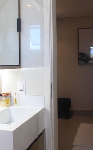 Apartamento à venda com 83m², 3 quartos e 2 vagasBanheiro da Suíte