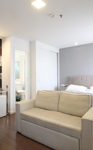 Studio à venda com 28m², 1 quarto e 1 vagaSala/Quarto