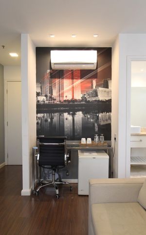 Studio à venda com 28m², 1 quarto e 1 vagaSala/Quarto