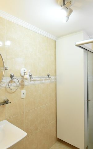 Apartamento para alugar com 110m², 3 quartos e 1 vagaBanheiro da Suíte