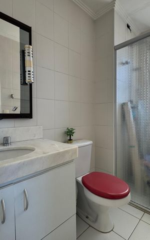 Apartamento à venda com 113m², 3 quartos e 2 vagas Apartamento à venda com 113m², 3 quartos e 2 vagasBanheiro da Suíte 1