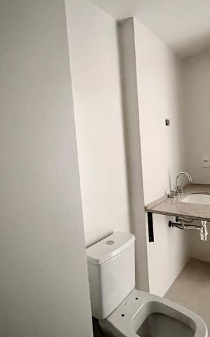 Studio para alugar com 30m², 1 quarto e sem vaga Studio para alugar com 30m², 1 quarto e sem vagaBanheiro